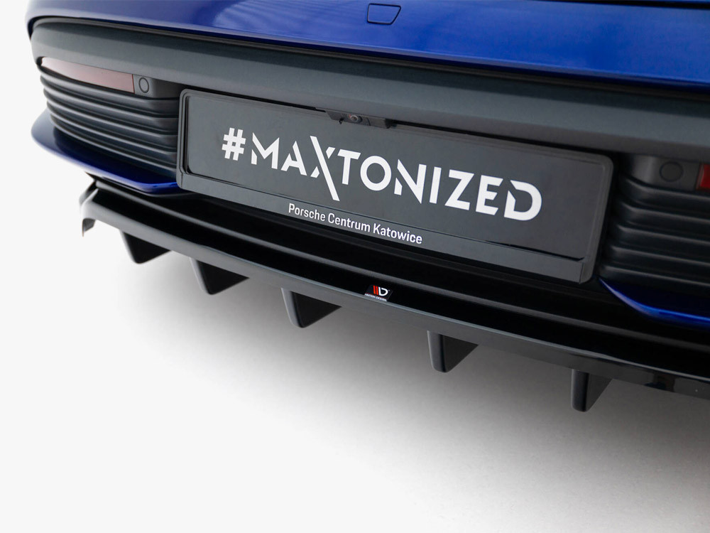 Maxton Rear Splitter (Vertical Bars) Porsche Taycan Turbo S Mk1 Maxton Rear Splitter (Vertical Bars) Porsche Taycan Turbo S Mk1