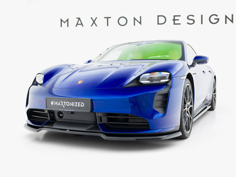 Maxton Front Splitter Porsche Taycan Turbo S Mk1 Maxton Front Splitter Porsche Taycan Turbo S Mk1