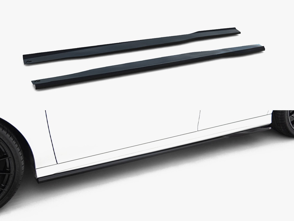 Maxton Side Skirts Diffusers Mercedes-AMG CLA 35 / 45 Coupe / Shooting Brake C118 Facelift / X118 Facelift
