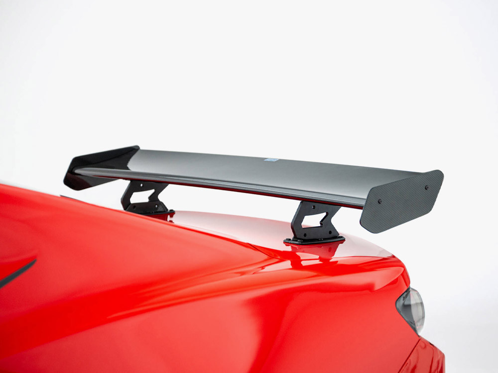 Maxton Carbon Spoiler With Internal Brackets Uprights Chevrolet Camaro SS Mk6 Facelift