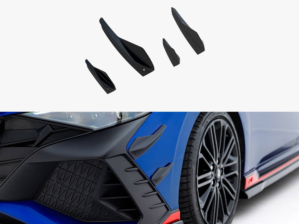 Maxton Front Bumper Wings (Canards) Hyundai Elantra N Mk7 Maxton Front Bumper Wings (Canards) Hyundai Elantra N Mk7