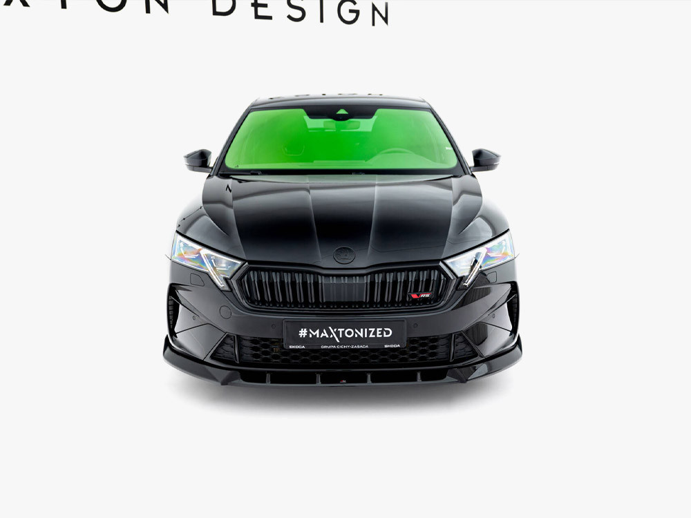 Maxton Front Splitter V.2 Skoda Octavia RS Liftback / Estate Mk4 Facelift Maxton Front Splitter V.2 Skoda Octavia RS Liftback / Estate Mk4 Facelift