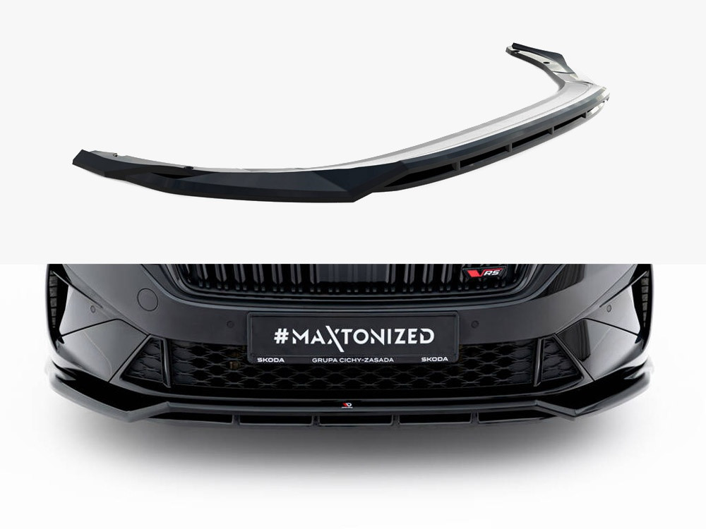 Maxton Front Splitter V.1 Skoda Octavia RS Liftback / Estate Mk4 Facelift Maxton Front Splitter V.1 Skoda Octavia RS Liftback / Estate Mk4 Facelift
