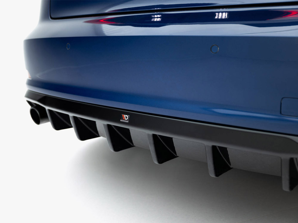 Maxton Rear Valance Audi A3 Sedan 8V (Version with single exhaust tips on both sides) Maxton Rear Valance Audi A3 Sedan 8V (Version with single exhaust tips on both sides)