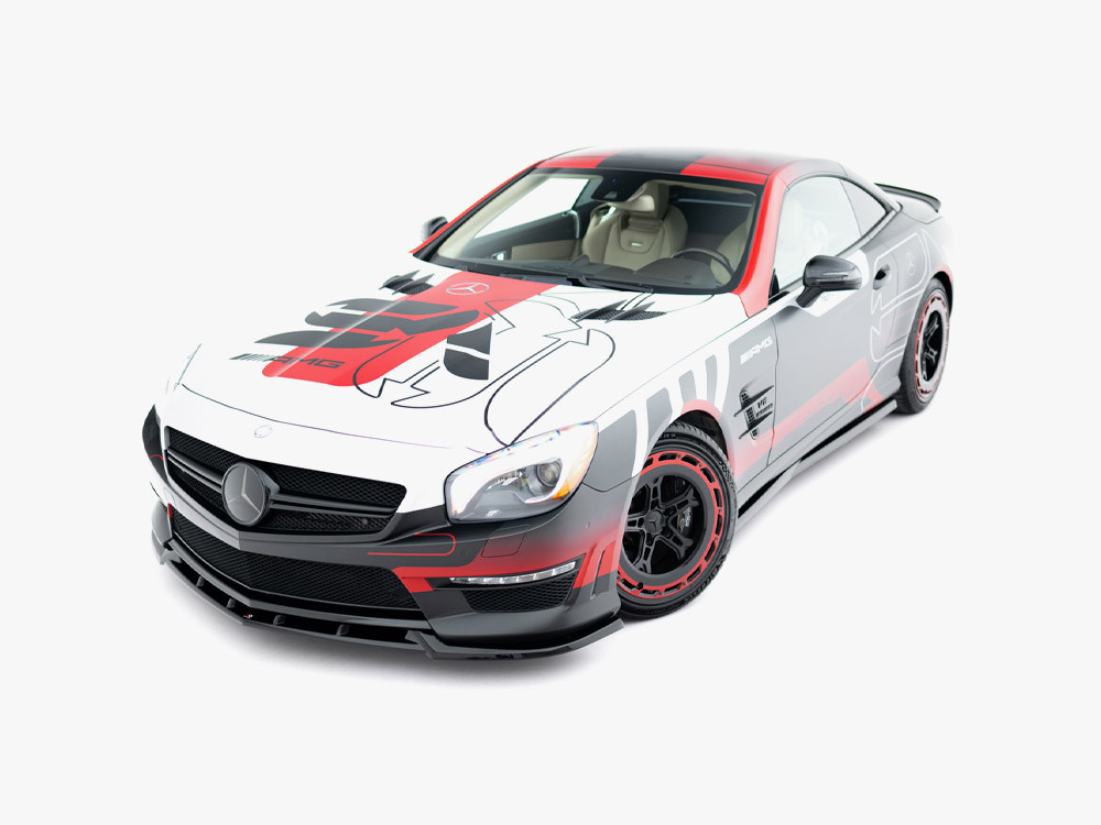 Maxton Front Splitter V.1 Mercedes-Benz SL 63 AMG R231