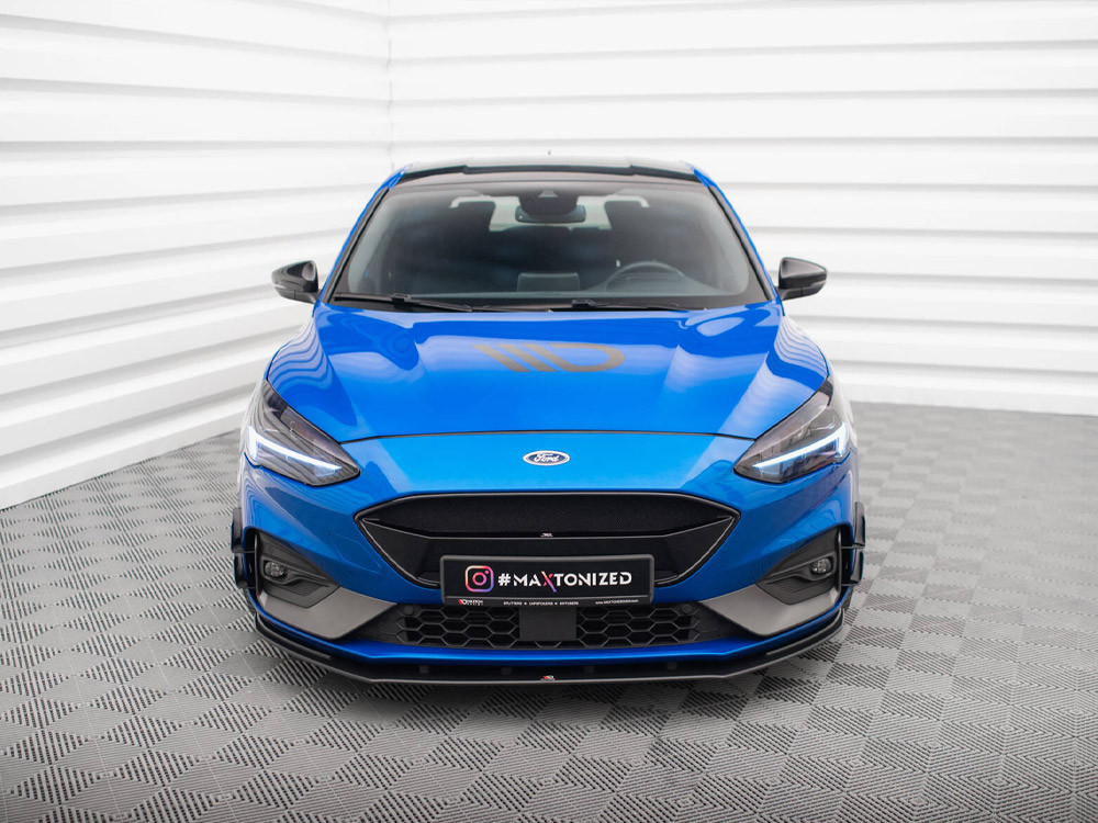 Maxton Street PRO Front Splitter Ford Focus ST / ST-Line Mk4 - Black-Red