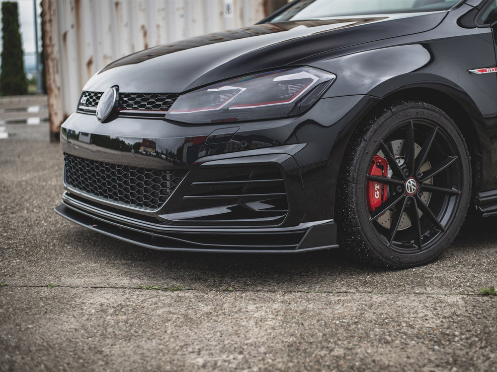 Maxton Street PRO Front Splitter VW Golf 7 GTI TCR - Black-Red Maxton Street PRO Front Splitter VW Golf 7 GTI TCR - Black-Red