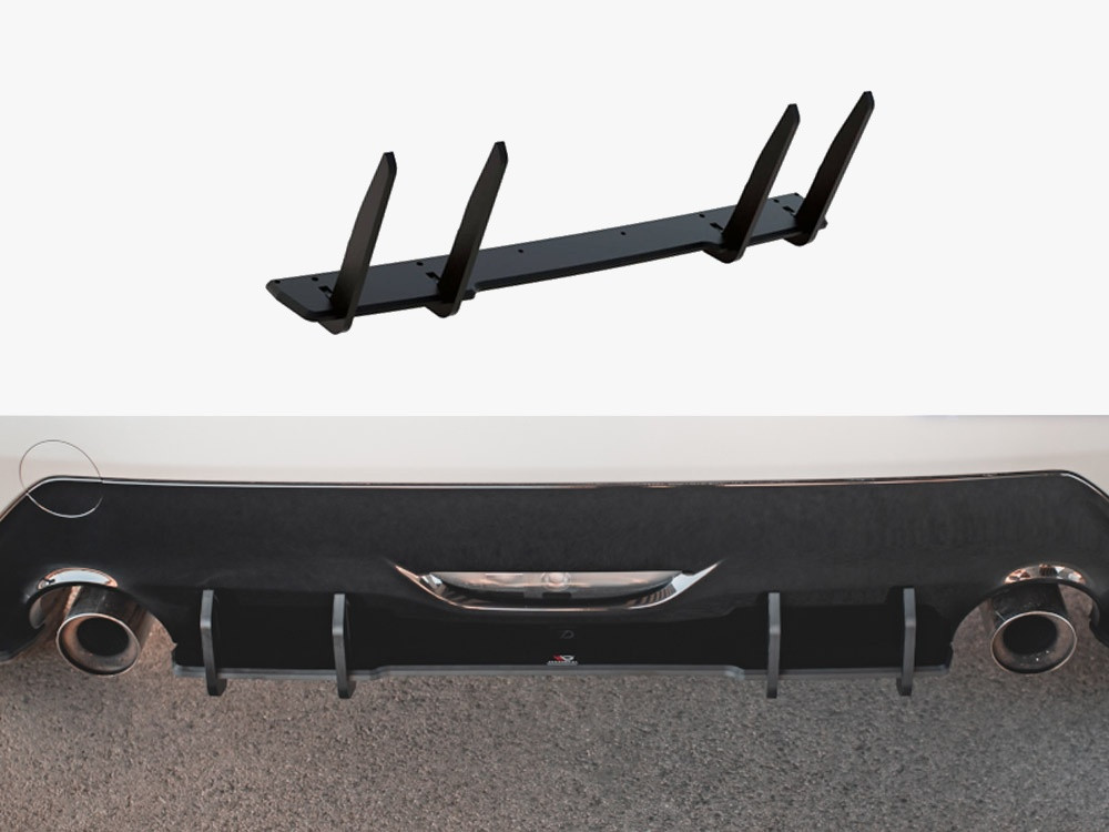 Maxton Street PRO Rear Diffuser Toyota GR Yaris Mk4 - Black-Red