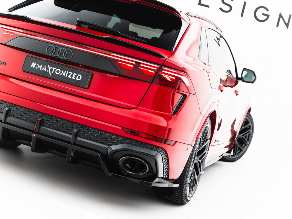 Maxton Rear Splitter (Vertical Bars) Audi RSQ8 Mk1 Facelift Maxton Rear Splitter (Vertical Bars) Audi RSQ8 Mk1 Facelift