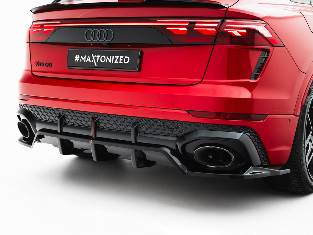 Maxton Rear Splitter (Vertical Bars) Audi RSQ8 Mk1 Facelift Maxton Rear Splitter (Vertical Bars) Audi RSQ8 Mk1 Facelift