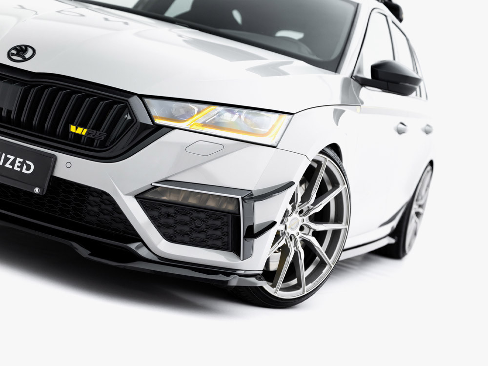 Maxton Front Bumper Wings (Canards) Skoda Octavia RS Mk4
