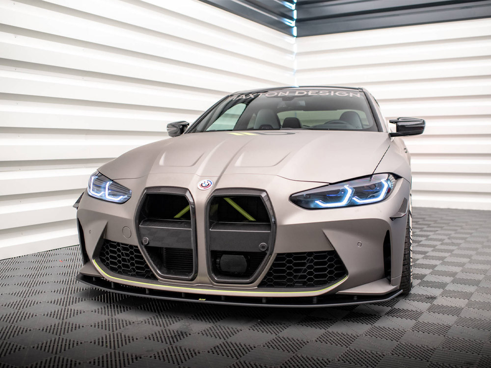 Maxton Street PRO Front Splitter BMW M4 G82 / M3 G80 - Black-Red