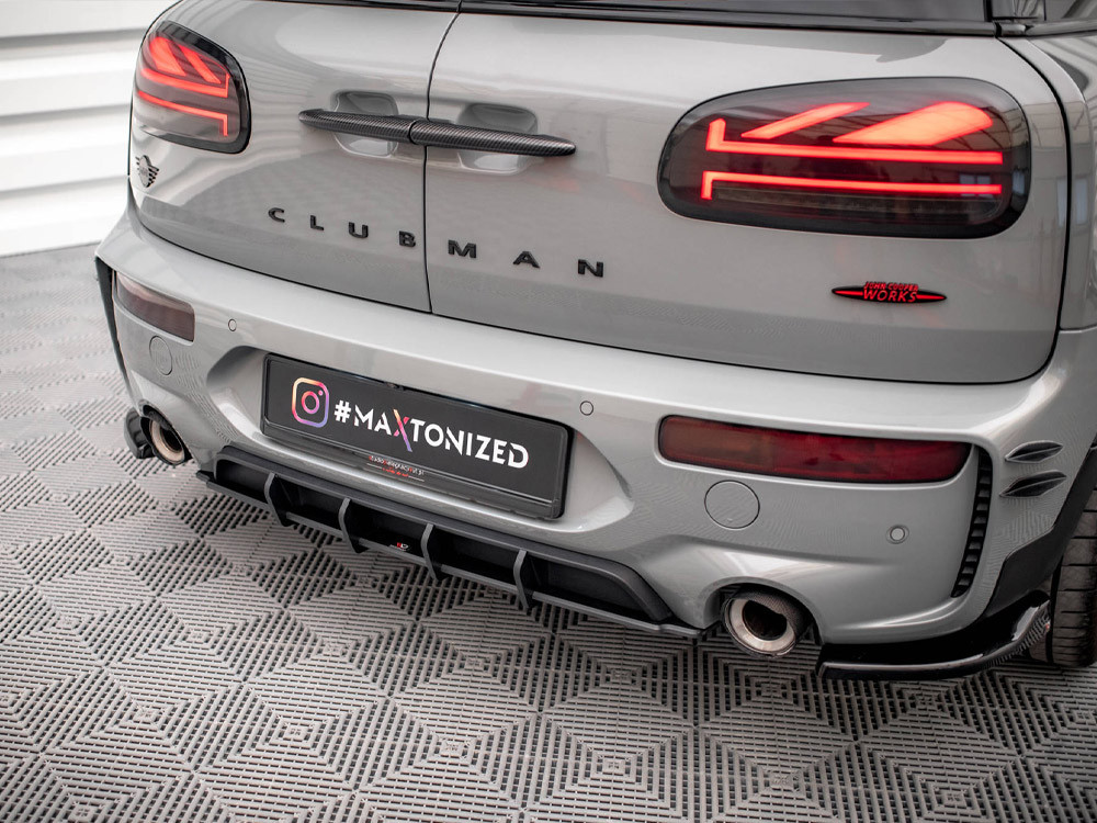 Maxton Street PRO Rear Diffuser Mini Cooper Clubman John Cooper Works F54 Facelift - Black-Red