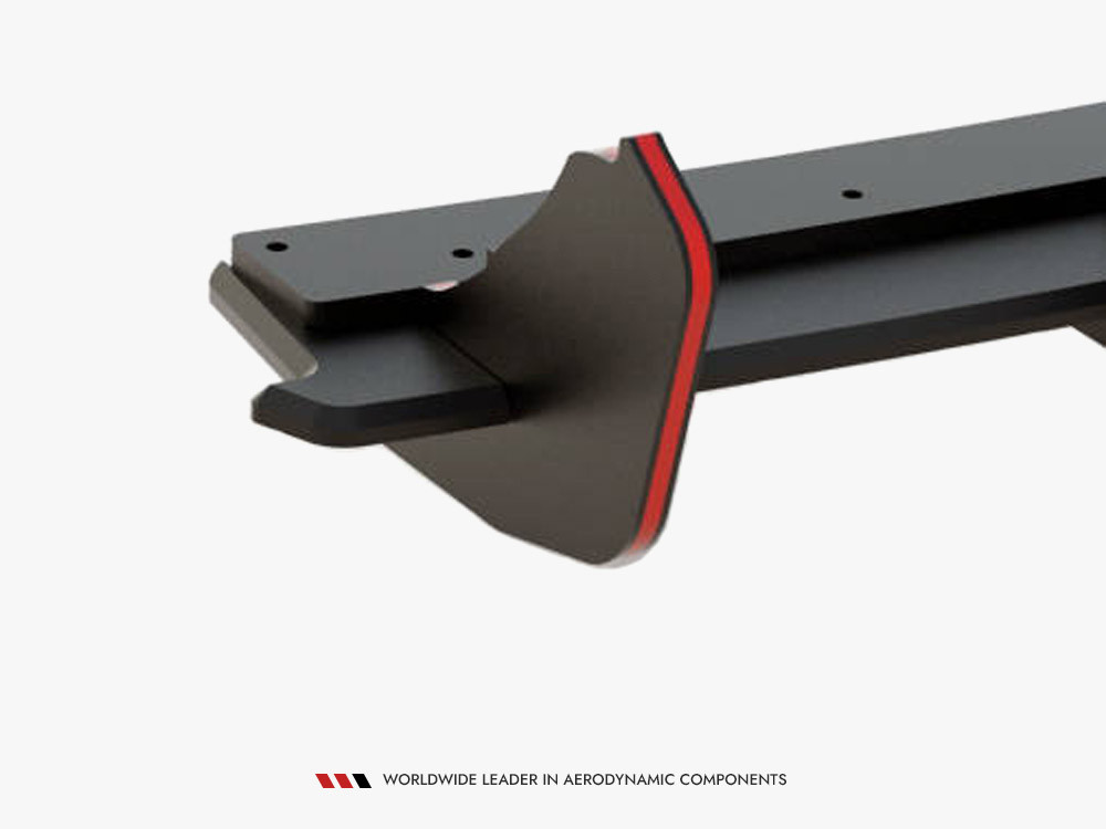 Maxton Street PRO Rear Diffuser Seat Ibiza FR SC Mk4 Facelift - Black-Red