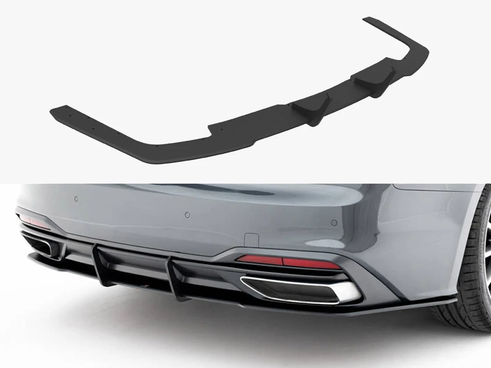 Maxton Street PRO Rear Diffuser Audi A5 F5 Facelift - Black-Red