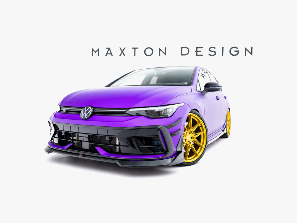 Maxton Front Splitter V.4 Volkswagen Golf R Mk8 Facelift