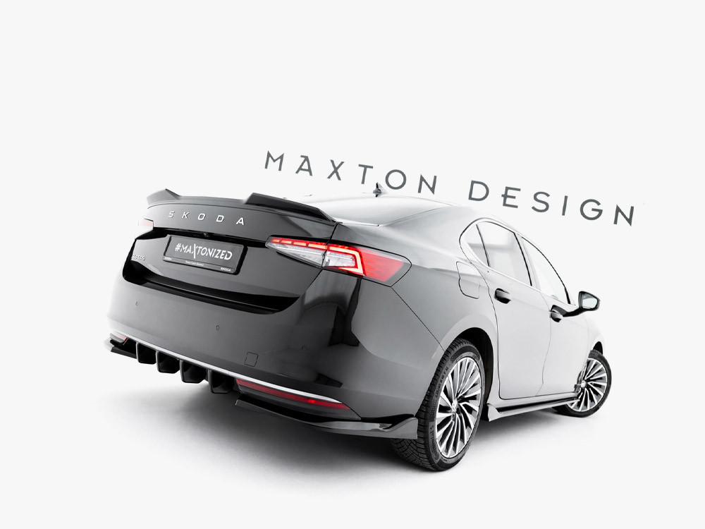 Maxton Rear Side Splitters V.2 Skoda Superb Mk4 Maxton Rear Side Splitters V.2 Skoda Superb Mk4