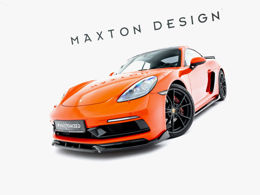 Maxton Front Splitter V.3 Porsche 718 Cayman GTS 982c Maxton Front Splitter V.3 Porsche 718 Cayman GTS 982c