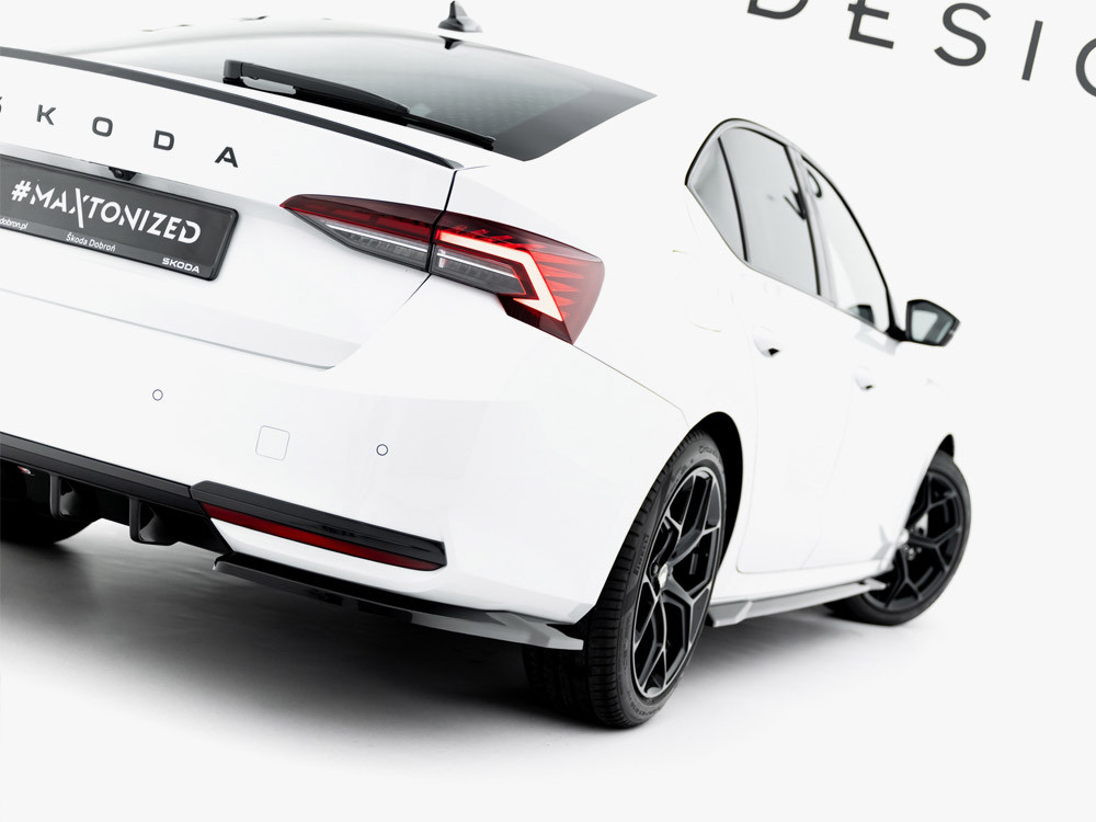 Maxton Rear Side Splitters Skoda Octavia Sportline Liftback / Estate Mk4 Facelift Maxton Rear Side Splitters Skoda Octavia Sportline Liftback / Estate Mk4 Facelift