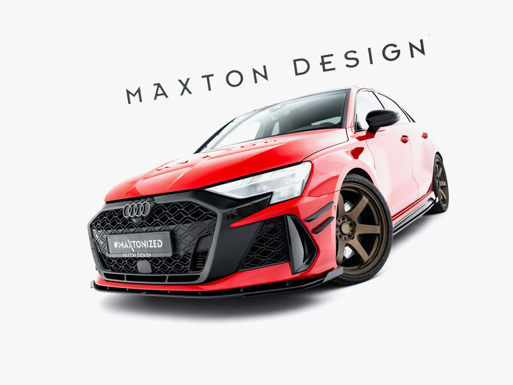 Maxton Front Flaps Audi RS3 Sedan 8Y Facelift Maxton Front Flaps Audi RS3 Sedan 8Y Facelift