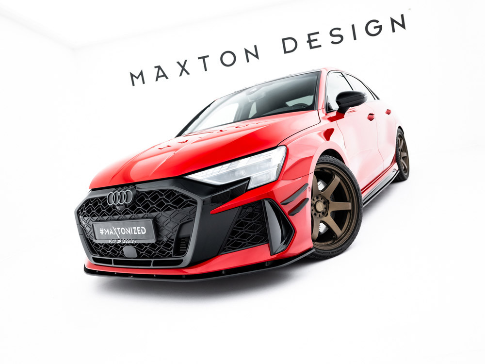 Maxton Street PRO Front Splitter Audi RS3 Sedan 8Y Facelift Maxton Street PRO Front Splitter Audi RS3 Sedan 8Y Facelift