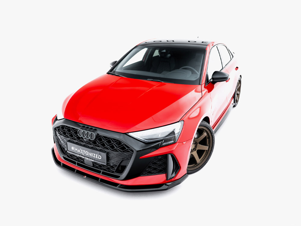 Maxton Front Splitter V.1 Audi RS3 Sedan 8Y Facelift Maxton Front Splitter V.1 Audi RS3 Sedan 8Y Facelift