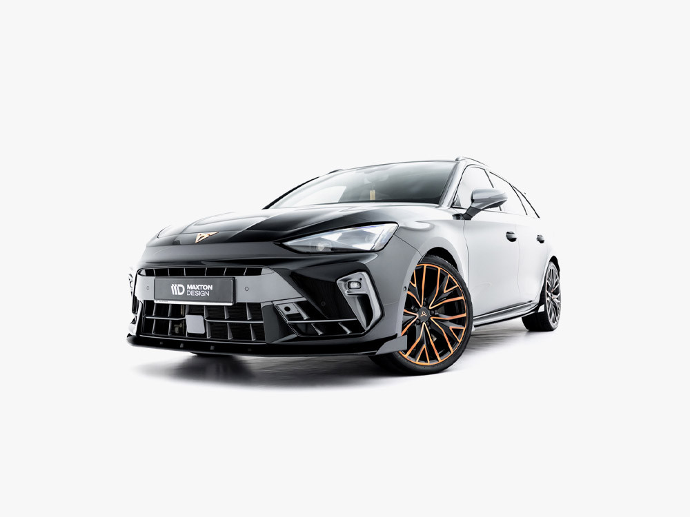Maxton Street PRO Front Splitter + Flaps Cupra Leon ST / Hatchback Mk1 Facelift