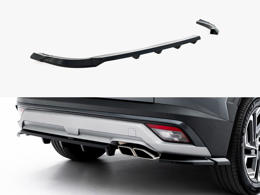Maxton Rear Splitter (Vertical Bars) Hyundai Tucson Mk4 Facelift
