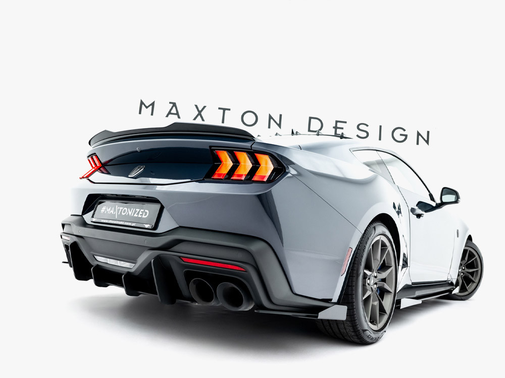 Maxton Street PRO Rear Side Splitters + Flaps Ford Mustang Dark Horse Mk7