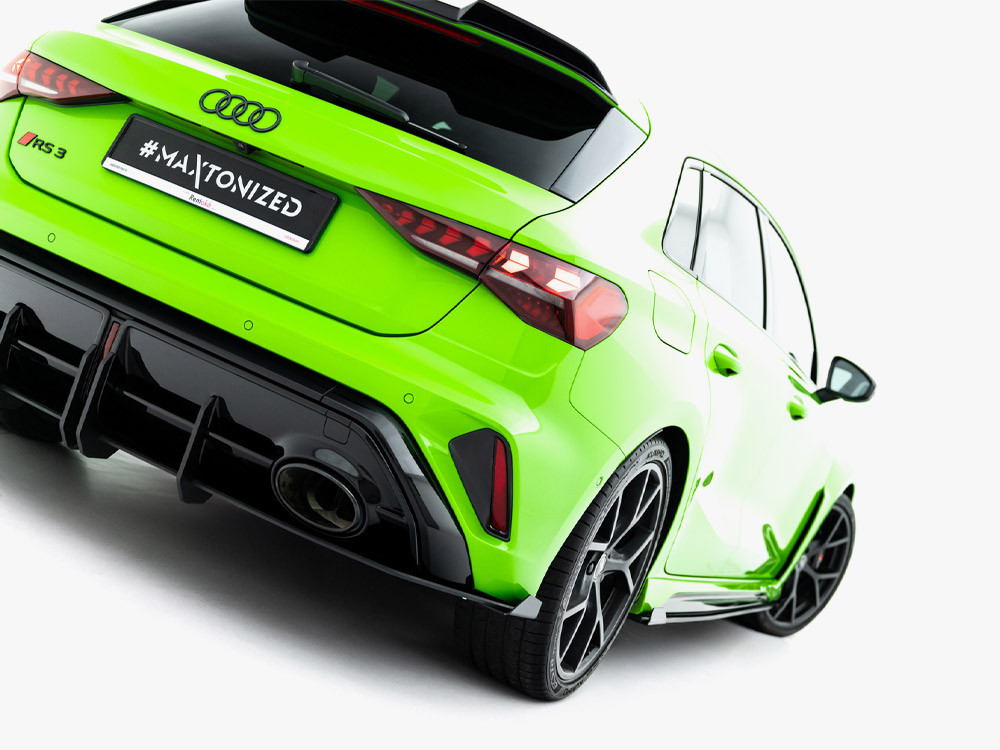Maxton Rear Side Flaps Audi RS3 Sportback 8Y Facelift Maxton Rear Side Flaps Audi RS3 Sportback 8Y Facelift