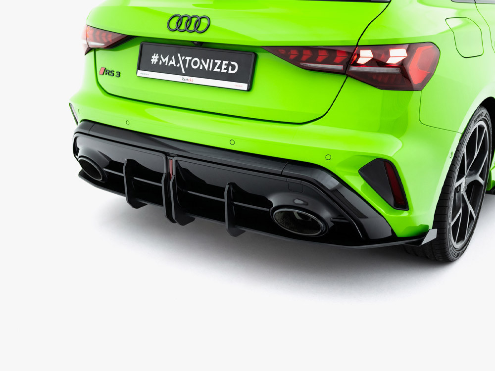 Maxton Street PRO Rear Diffuser + Flaps Audi RS3 Sportback 8Y Facelift Maxton Street PRO Rear Diffuser + Flaps Audi RS3 Sportback 8Y Facelift