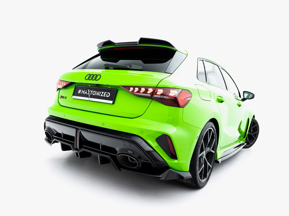 Maxton Rear Splitter (Vertical Bars) V.1 Audi RS3 Sportback 8Y Facelift Maxton Rear Splitter (Vertical Bars) V.1 Audi RS3 Sportback 8Y Facelift