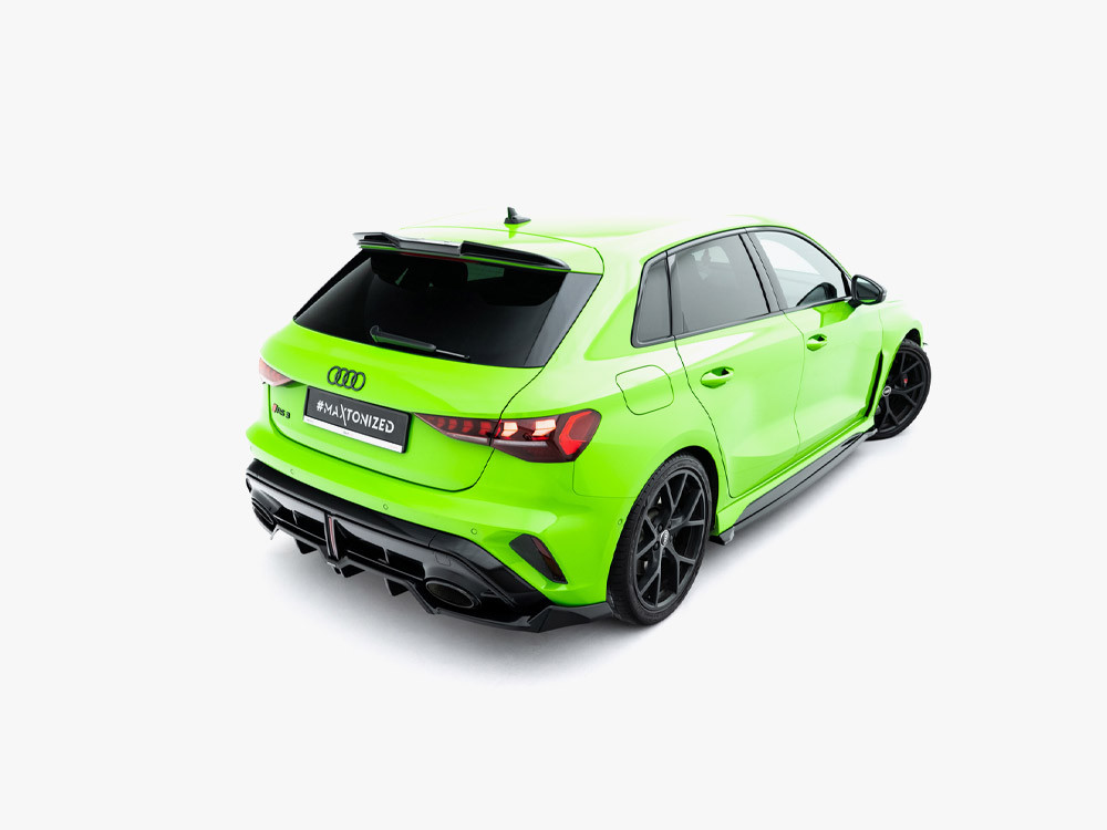 Maxton Rear Splitter (Vertical Bars) V.1 Audi RS3 Sportback 8Y Facelift Maxton Rear Splitter (Vertical Bars) V.1 Audi RS3 Sportback 8Y Facelift