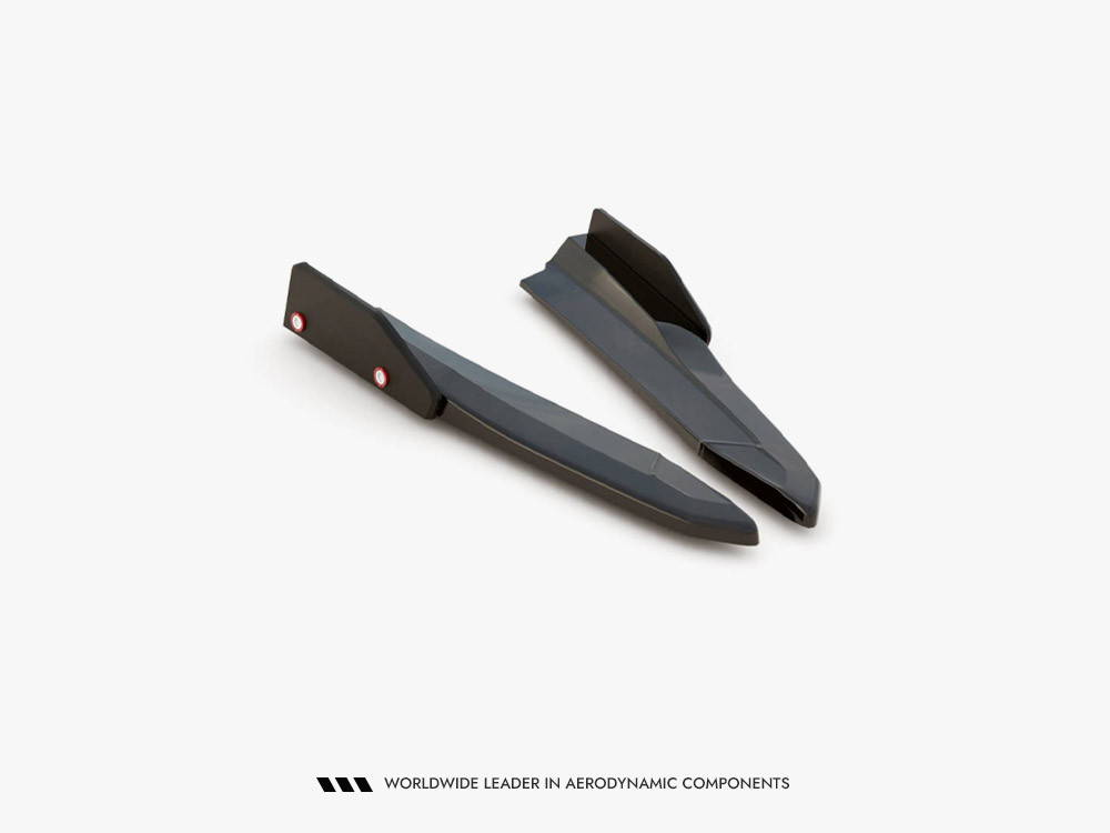 Maxton Rear Side Splitters V.4 + Flaps Skoda Octavia RS Combi / Liftback Mk4 / Mk4 Facelift Maxton Rear Side Splitters V.4 + Flaps Skoda Octavia RS Combi / Liftback Mk4 / Mk4 Facelift
