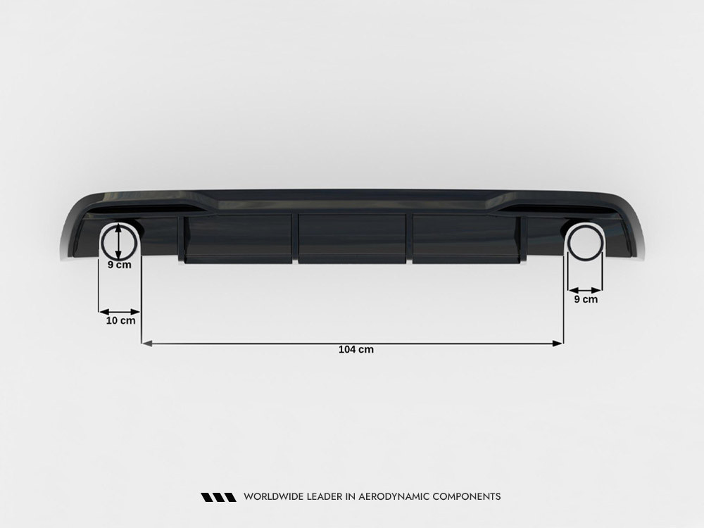 Maxton Rear Valance Audi A5 Sportback 8T Facelift (Version with single exhausts on both sides) Maxton Rear Valance Audi A5 Sportback 8T Facelift (Version with single exhausts on both sides)