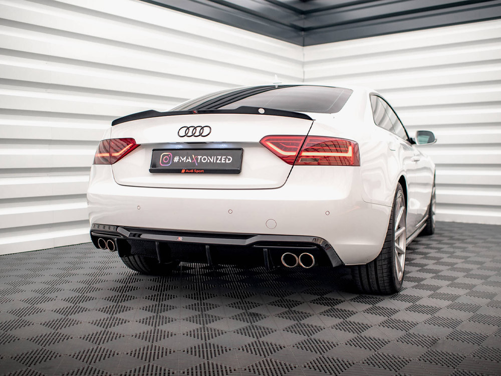 Maxton Rear Valance Audi A5 Sportback 8T Facelift (Version with dual exhausts on both sides)