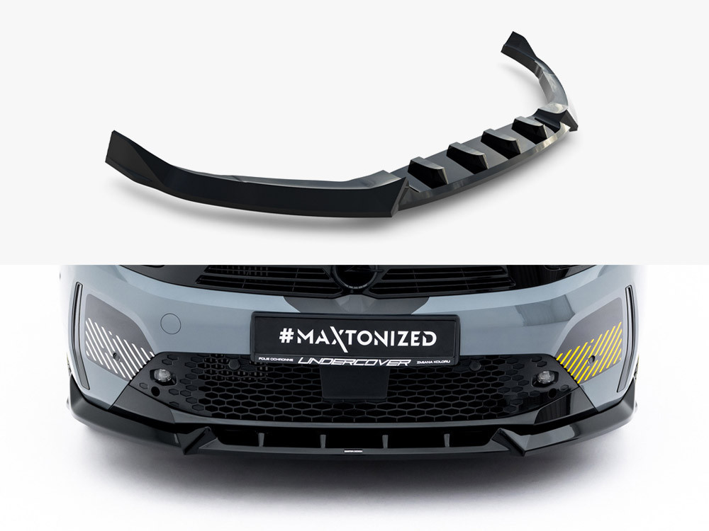 Maxton Front Splitter Opel Corsa F Facelift (Mk6 Facelift)