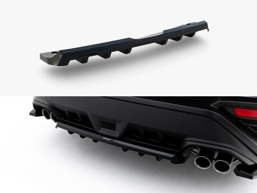 Maxton Rear Splitter (Vertical Bars) Subaru WRX STI Mk2