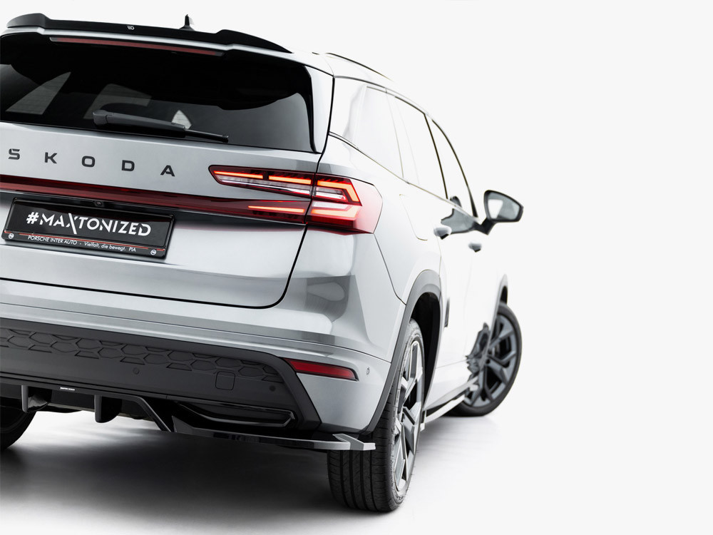 Maxton Rear Splitter (Vertical Bars) Skoda Kodiaq Sportline Mk2 Maxton Rear Splitter (Vertical Bars) Skoda Kodiaq Sportline Mk2
