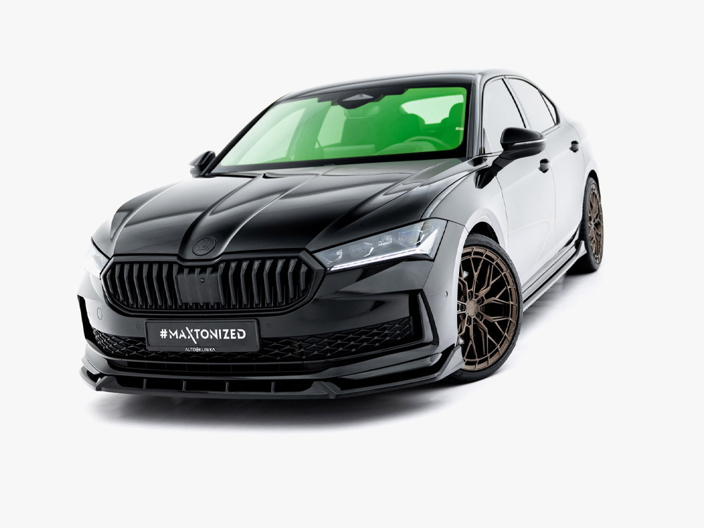 Maxton Front Splitter V.2 Skoda Superb Sportline Mk4 Maxton Front Splitter V.2 Skoda Superb Sportline Mk4