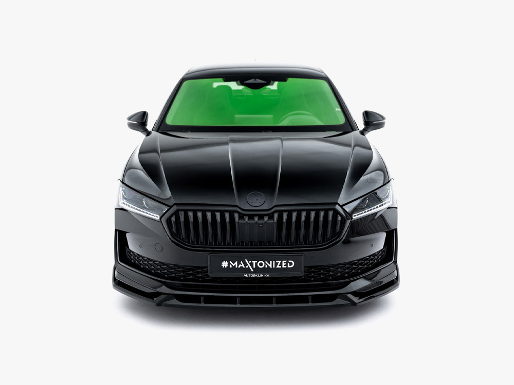 Maxton Front Splitter V.2 Skoda Superb Sportline Mk4 Maxton Front Splitter V.2 Skoda Superb Sportline Mk4