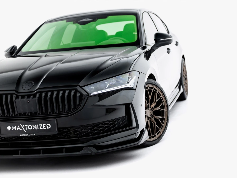 Maxton Front Splitter V.2 Skoda Superb Sportline Mk4 Maxton Front Splitter V.2 Skoda Superb Sportline Mk4