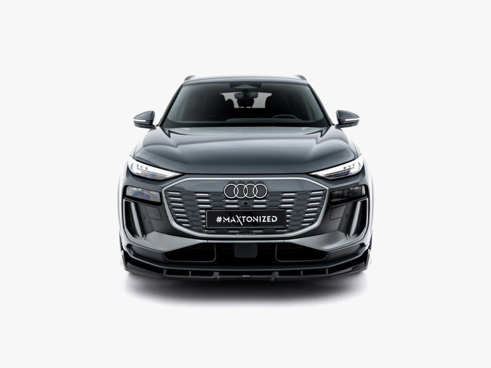 Maxton Front Splitter Audi Q6 e-tron Standard / S-Line / SQ6 e-tron SUV / Sportback Mk1