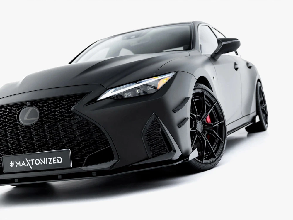Maxton Street PRO Front Splitter + Flaps Lexus IS 500 Mk3 Facelift 2 (XE30)