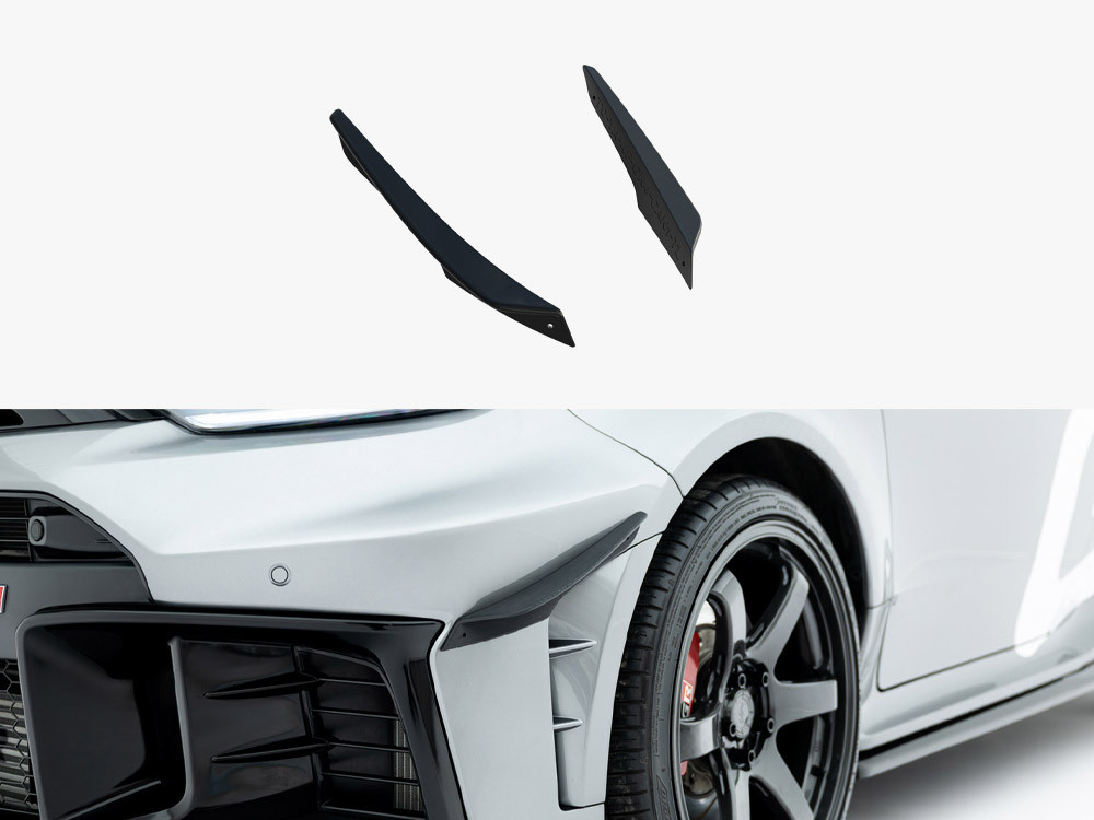 Maxton Front Bumper Wings (Canards) Toyota GR Yaris Mk4 Facelift