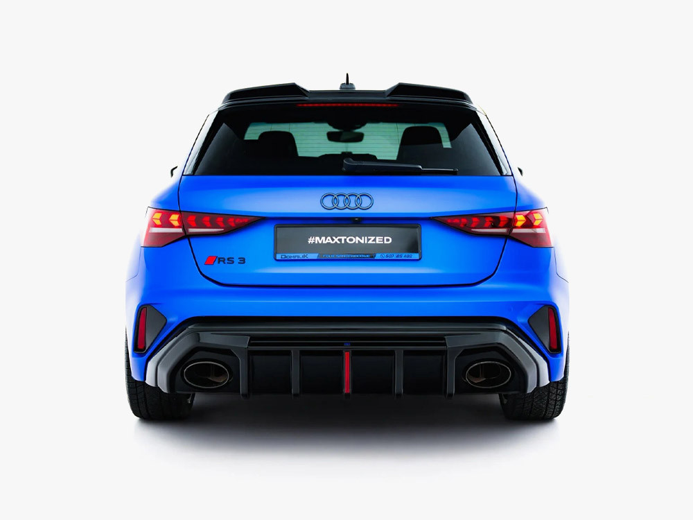 Maxton Rear Valance Audi RS3 8Y Sportback 8Y Facelift (Version with original reflector)