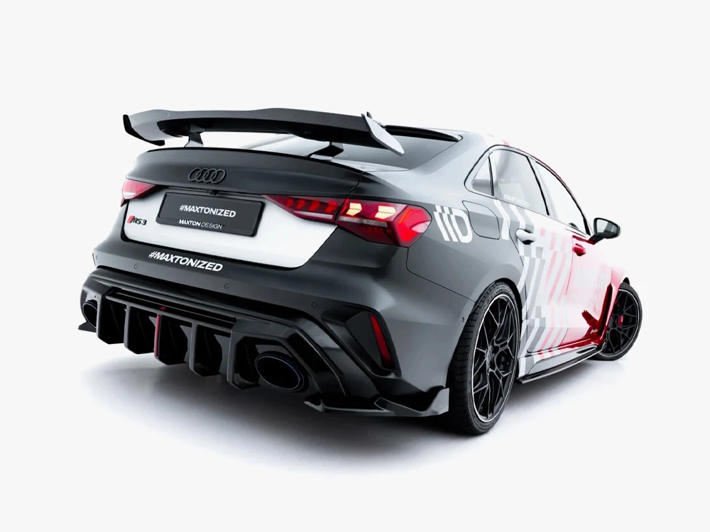 Maxton Rear Side Splitters V.2 Audi RS3 Sedan 8Y Facelift