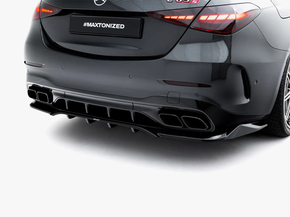 Maxton Rear Splitter (Vertical Bars) Mercedes-AMG C63 Sedan / Estate W206 / S206