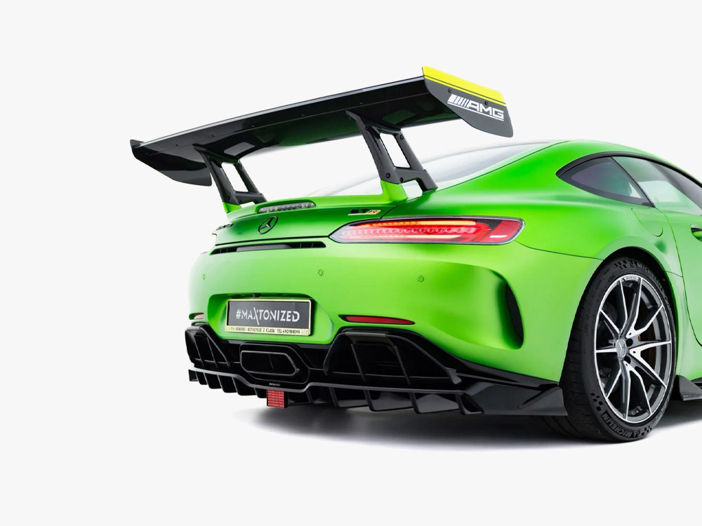 Maxton Rear Splitter (Vertical Bars) + LED Mercedes-AMG GT R C190 Facelift