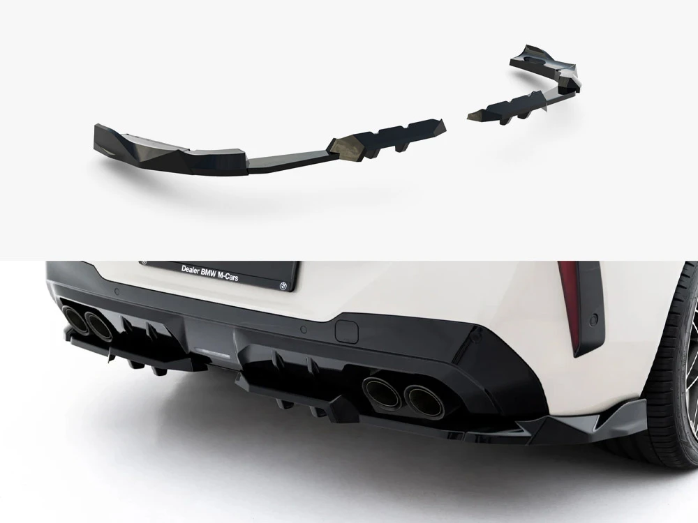Maxton Rear Splitter (Vertical Bars) BMW X3 M50 G45 Maxton Rear Splitter (Vertical Bars) BMW X3 M50 G45